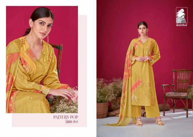 Pattern Pop By Sahiba Moscow Cotton Dress Material Wholesale Clothing Suppliers In India